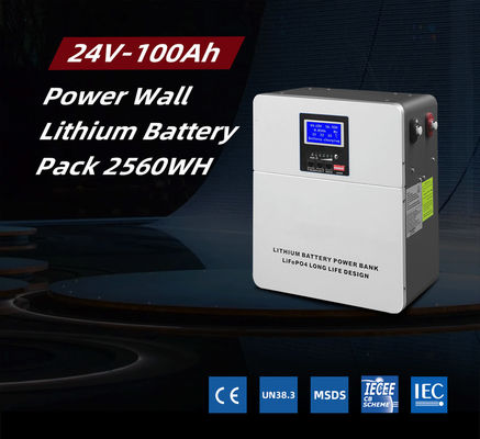 Wall mounted 24v 100ah 5kw 10kw 20kw Lifepo4 Lithium ion Energy Storage Battery  Rechargeable Pack for  Home solar  system