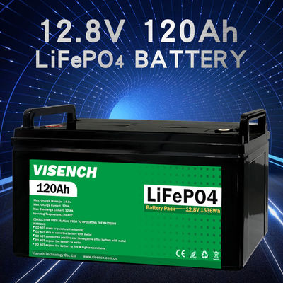 Visench Energy Storage Battery Customization 12v 120ah RV Lithium Iron Phosphate Battery 12V Lifepo4 Battery