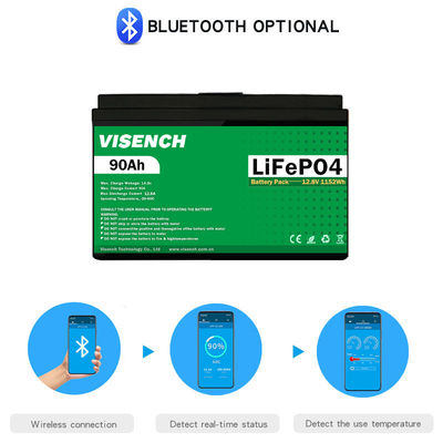 Visench  Deep Cycle Storage Energy System 12V 70Ah Lifepo4 Rechargeable Lithium Iron Phosphate Battery