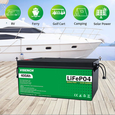 Visench Rechargeable Lithium Ion Batteries 12V Lifepo4 400Ah 12 Volt Phosphate Lithium Batteries Batterie Solaire Pack