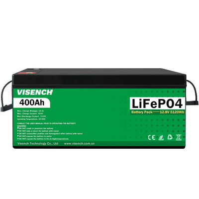 Visench Rechargeable Lithium Ion Batteries 12V Lifepo4 400Ah 12 Volt Phosphate Lithium Batteries Batterie Solaire Pack