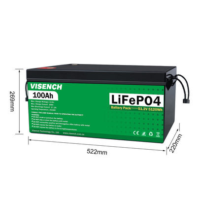 Visench Rechargeable Lithium Ion Batteries 24V Lifepo4 100Ah 24 Volt Phosphate Lithium Batteries Batterie Solaire Pack