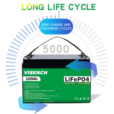 Visench Direct factory high quality 12v 100ah 5KWH 10KWH Solar Lifepo4 Rechargeable Li-Ion Energy Storage Battery
