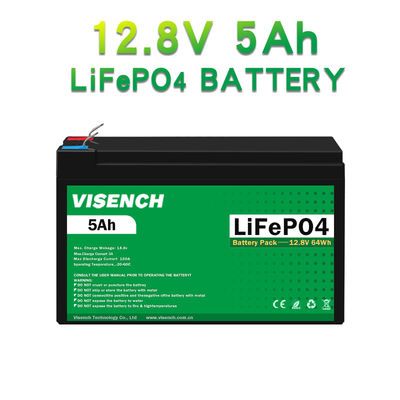 Visench Direct factory high quality 12v 5ah  Deep 6000 Cycles Solar Lifepo4 lithium battery 12v deep cycle battery