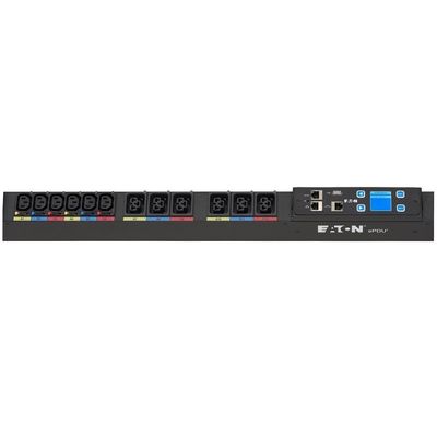 16A Derated AMP 1U PDU For Power Data Center EATON EFLXB00H FLEXPDU BASIC C14 10A 1P 8XC13