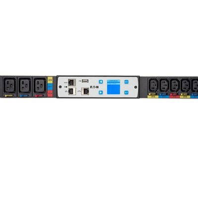 16A Derated AMP 1U PDU For Power Data Center EATON EFLXB00H FLEXPDU BASIC C14 10A 1P 8XC13
