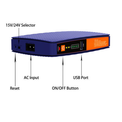 18W LIFEP04 8000MAH Wifi Router Power Bank Backup Supply Battery for 160*105*28mm Size