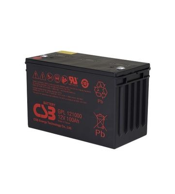 CSB Battery GPL121000 12V 100Ah Rechargeable Maintenance-Free Sealed Lead-Acid Batteries, DC Power Panels, VRLA Batteries 100Ah