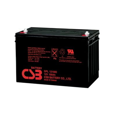 CSB Battery GPL121000 12V 100Ah Rechargeable Maintenance-Free Sealed Lead-Acid Batteries, DC Power Panels, VRLA Batteries 100Ah