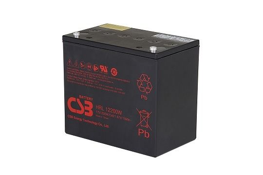 CSB HRL12200W 12V 200W High Rate Long Life UPS VRLA Battery