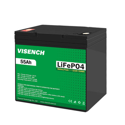 Visench Bestseller 12 V 55Ah Deep Cycle Solar RV Caravan Marine 12 Volt Lithium-Ionen-Batterien 12 V 55Ah Lifepo4 Batterie