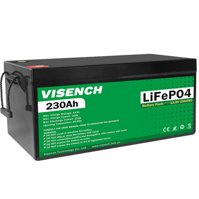 Visench Deep Cycle Energiespeichersystem 12V 230Ah LiFePO4 Wiederaufladbare Lithium-Eisen-Phosphat-Batterie
