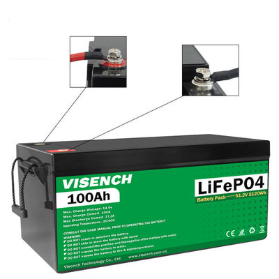 Visench Rechargeable Lithium Ion Batteries 24V Lifepo4 100Ah 24 Volt Phosphate Lithium Batteries Batterie Solaire Pack