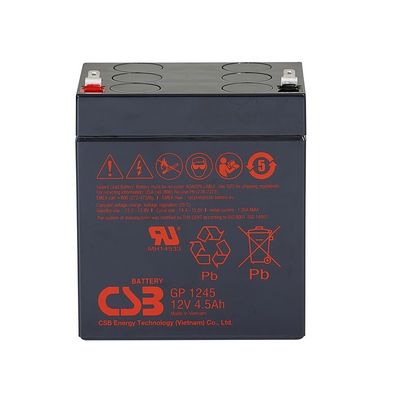 CSB-Batterie GP1245 12V 4,5Ah Energiespeicher Wartungsfrei Wiederaufladbar VRLA 12V 4,5Ah CSB-Batterie