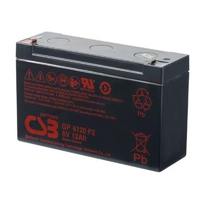 CSB GP6120 6V 12Ah wartungsfreie, mit einem Ventil regulierte Blei-Säure-Batterie