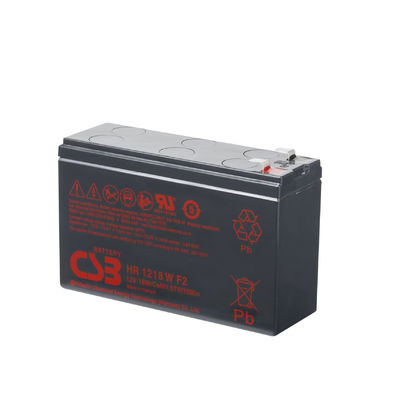 CSB-Batterie HR1218W 12V 18W 1.67V Hochleistungs-Wiederaufladbare Wartungsfreie 12V 18W Bleibatterie