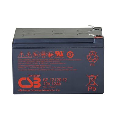 CSB-Batterie GPL12120 12V 12Ah versiegelte Blei-Säure-Batterie für Langlebigkeit und UPS-Anwendungen