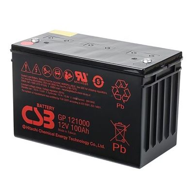 CSB-Batterie GPL121000 12V 100Ah Wiederaufladbare wartungsfreie versiegelte Blei-Säure-Batterien, Gleichspannungskörper, VRLA-Batterien 100Ah