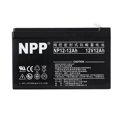 NPP NP12-12Ah Beste Energiespeicher Wartungsfrei wiederaufladbar Versiegelte Blei-Säure 12V 12Ah Batterie
