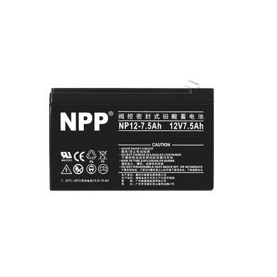 NPP NP12-7.5Ah Beste Energiespeicher Wartungsfrei Wiederaufladbar Versiegelte Blei-Säure 12V 7.5Ah Gel-Batterie