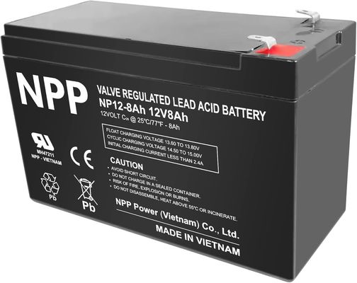NPP NP12-8Ah Beste Energiespeicher Wartungsfrei Wiederaufladbar Versiegelte Blei-Säure 12V 8Ah Gel-Batterie