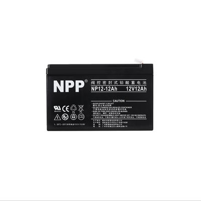 NPP NP12-12Ah Beste Energiespeicher Wartungsfrei wiederaufladbar Versiegelte Blei-Säure 12V 12Ah Batterie