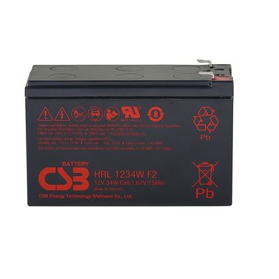 CSB HRL1234W Batterie 12V 34W Versiegelte Blei-Säure-Batterie Hochgeschwindigkeit Langlebigkeit Gel-Batterie