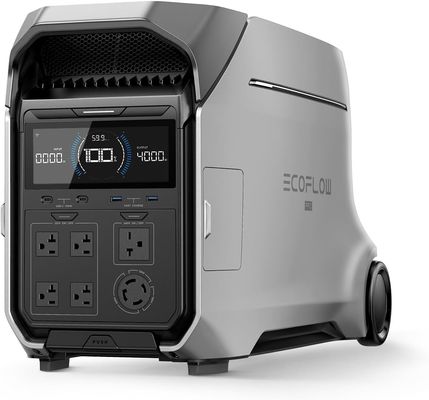 Solargenerator 4000wh Ecoflow Delta PRO 3 120/240V 4000W Wechselstrom-Ausgang, tragbares Kraftwerk für den Heimgebrauch