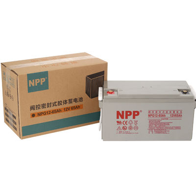 NPP NPG12-65Ah Wiederaufladbare AGM Schwerlast-Tiefenzyklus NPP Gel VRLA Batterie für Off-Grid Solarsystem Golfkarren Nicht verschüttet