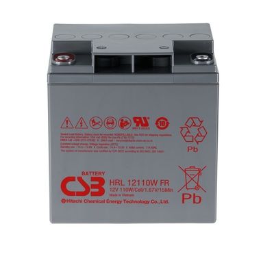 CSB HRL12110W 12V 110W Hochleistungs-Langlebigkeit Batterie wiederaufladbare Blei-Säure-Batterie